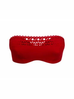 Devant -WACOAL Boutique bandeau rouge tango ajourage couture 1