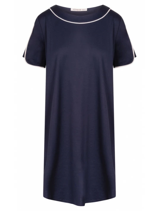 Chemise De Nuit à Manches Courtes En Coton 7 Chemise De Nuit à Manches Courtes En Coton – Image 5