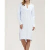 Chemise De Nuit Coton Bleu HIGH CLASS -WACOAL Boutique chemise de nuit coton bleu high class