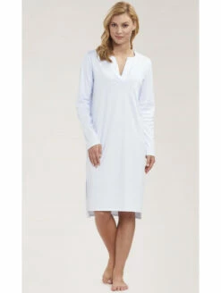 Chemise De Nuit Coton Bleu HIGH CLASS