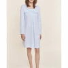 Chemise De Nuit Bleu COTON 2 Chemise De Nuit Bleu COTON -WACOAL Boutique chemise de nuit en coton 1 8