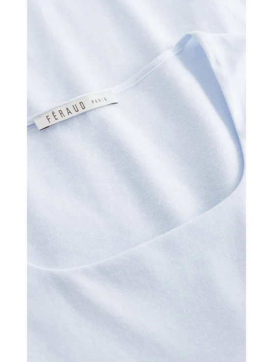 Chemise De Nuit Bleu COTON 4 Chemise De Nuit Bleu COTON – Image 2