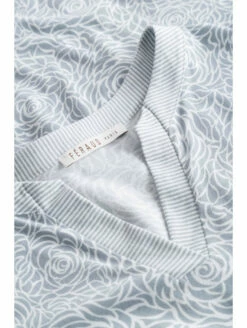 Chemise De Nuit Imprimé Gris COTON -WACOAL Boutique chemise de nuit longue gris imprime 2