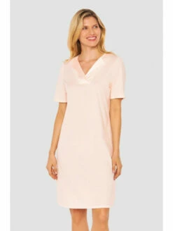 Chemise De Nuit Longue Manches Courtes