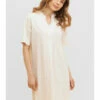 Chemise De Nuit Manches Courtes COTON 1 Chemise De Nuit Manches Courtes COTON -WACOAL Boutique chemise de nuit manches courtes cotton