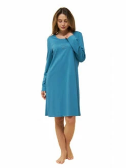 Chemise De Nuit Manches Longues COTON MODAL -WACOAL Boutique chemise de nuit manches longues 2