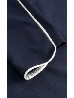 Chemise De Nuit Marine à Manches Longues En Coton -WACOAL Boutique chemise de nuit marine a manches longues en coton 2