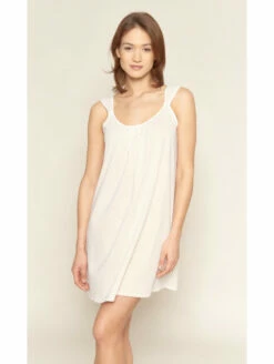Chemise De Nuit Sans Manches En Coton Imprimé
