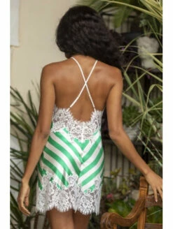 Combinette En Soie Rayée RYME 7 Combinette En Soie Rayée RYME -WACOAL Boutique combinette en soie rayee ryme 2