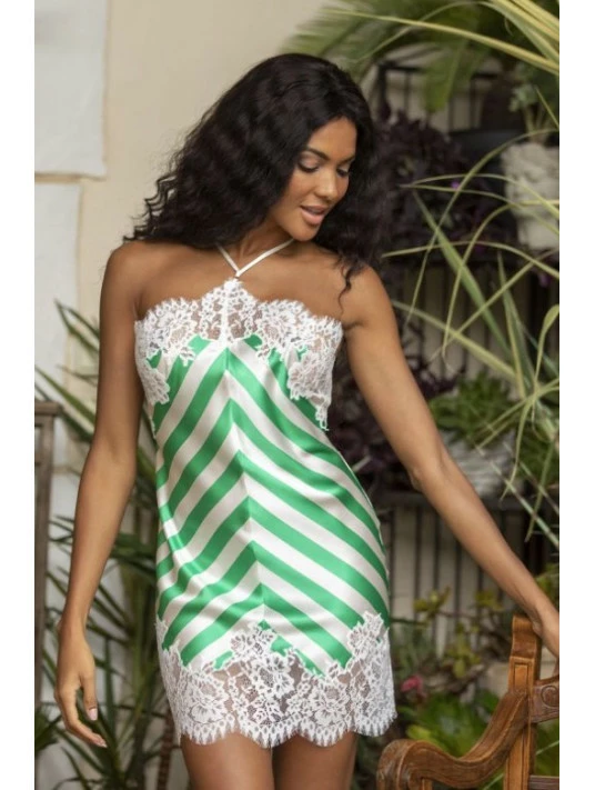 Combinette En Soie Rayée RYME 3 Combinette En Soie Rayée RYME