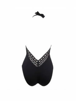 Devant -WACOAL Boutique maillot 1 piece nageur seduction ajourage lise charmel rouge 1