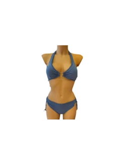Maillot Deux Pièces BANDEAU Bleu SOFTLINE