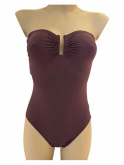 Maillot Une Pièce Chocolat BANDEAU SOFTLINE