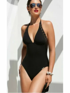 Maillot Une Pièce Noir AJOURAGE COUTURE