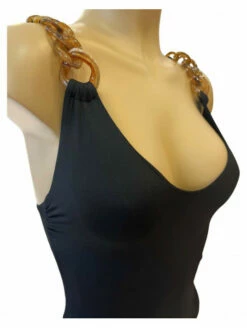 Devant -WACOAL Boutique maillot une piece noir minerva 1