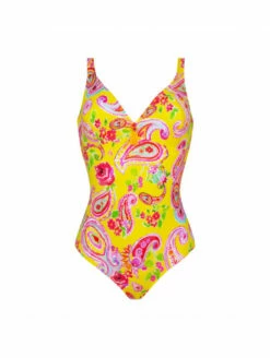 Devant 47 Maillot Une Pièce Nageur Jaune LA HOLI ANTIGEL