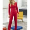 Pantalon Bien-être Rouge SIMPLY PERFECT