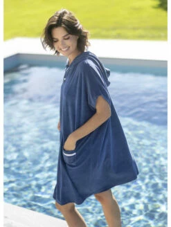 Poncho éponge Bleu VAHINE