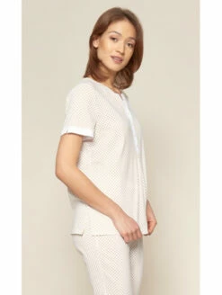 Pyjama Court Imprimé COTON -WACOAL Boutique pyjama en coton 2