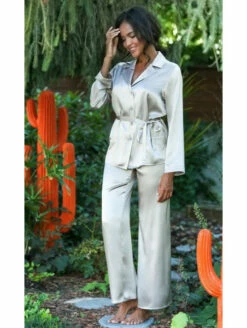 Pyjama En Soie Rouge SOIE -WACOAL Boutique pyjama en soie marjolaine rouge 3soi5533 6