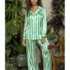 Pyjama En Soie Rayé RYME