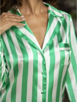 Pyjama En Soie Rayé RYME -WACOAL Boutique pyjama en soie raye ryme 2