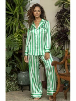 Pyjama En Soie Rayé RYME