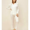Pyjama Manches Longues Ivoire SOIE