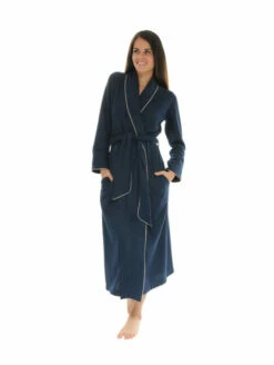 Robe De Chambre Bleu Marine TADEA