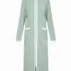 Robe De Chambre Zippée Vert D'eau POLAIRE -WACOAL Boutique robe de chambre zippee vert d eau polaire