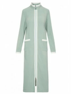 Robe De Chambre Zippée Vert D'eau POLAIRE