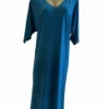 Robe Longue Bleu Canard RAFAELA 1 Robe Longue Bleu Canard RAFAELA -WACOAL Boutique robe longue bleu canard rafaela