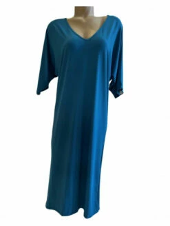 Robe Longue Bleu Canard RAFAELA
