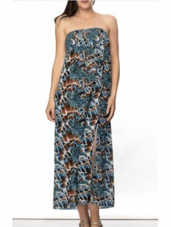 Robe Longue Bustier L'ANIMA BLEUE