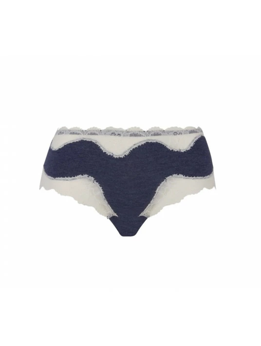 Shorty Bien-être Bleu Chiné SIMPLY PERFECT 3 Shorty Bien-être Bleu Chiné SIMPLY PERFECT