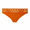 Slip Taille Basse Orange AJOURAGE COUTURE