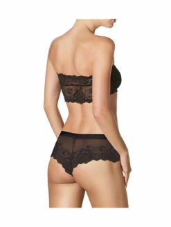 Soutien-gorge Bandeau Doublé Coton Noir GRETA -WACOAL Boutique soutien gorge bandeau noir greta 2