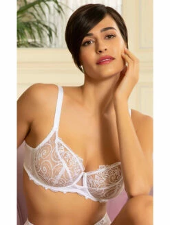 Soutien-gorge Corbeille Blanc CRYSTAL POESIE