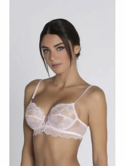 Soutien-gorge Emboitant Rose SUBLIME EN DENTELLE