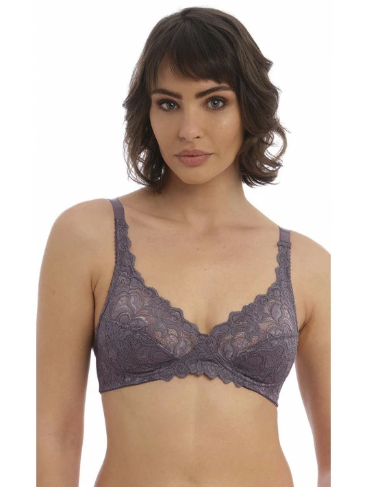 Wacoal Soutien-gorge Sans Armatures Gris Argent EGLANTINE 4 Wacoal Soutien-gorge Sans Armatures Gris Argent EGLANTINE – Image 2