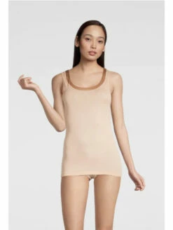 Top Bretelles Larges Nude COTON