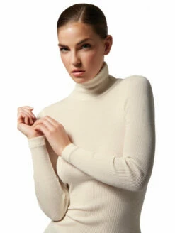 Top Col Roulé LAINE ET SOIE -WACOAL Boutique top col roule laine et soie 3