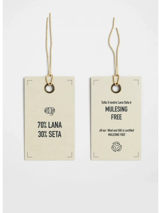 Top Manches Longues Col Rond Dentelle Bleu Marine LAINE ET SOIE 4 Top Manches Longues Col Rond Dentelle Bleu Marine LAINE ET SOIE – Image 2