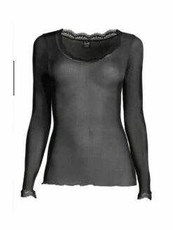 Top Manches Longues Col Rond Dentelle SOIE -WACOAL Boutique top manches longues col rond dentelle soie 5