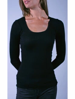 Top Manches Longues Col Rond LAINE ET SOIE -WACOAL Boutique top manches longues col rond laine et soie 2