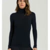 HANRO Top Manches Longues Col Roulé LAINE ET SOIE -WACOAL Boutique top manches longues col roule laine et soie