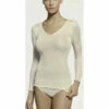 Top Manches Longues Col V SOIE -WACOAL Boutique top manches longues col v soie