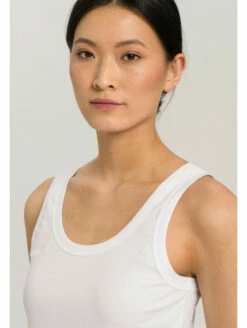HANRO Top Sans Manches Blanc SLEEP&LOUNGE -WACOAL Boutique top sans manches blanc sleeplounge 2