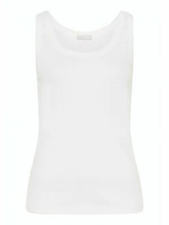 HANRO Top Sans Manches Blanc SLEEP&LOUNGE -WACOAL Boutique top sans manches blanc sleeplounge 3